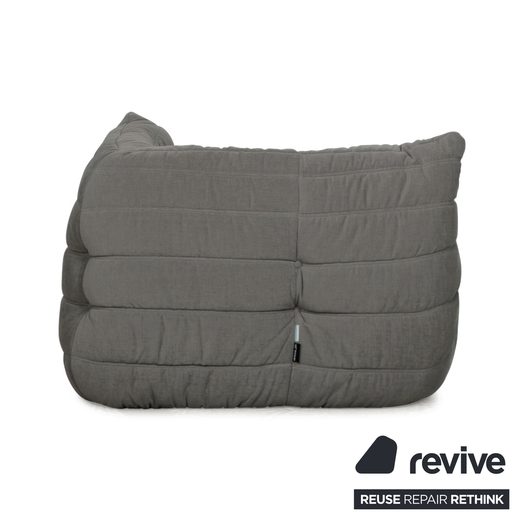 Ligne Roset Togo Stoff Sessel Ecke Grau Neubezug MALOU 176