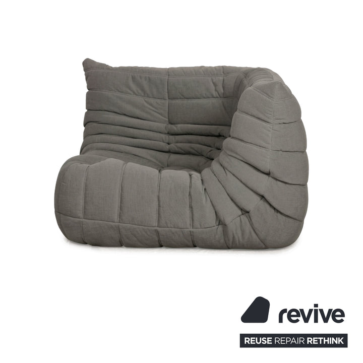 Ligne Roset Togo Stoff Sessel Ecke Grau Neubezug MALOU 176