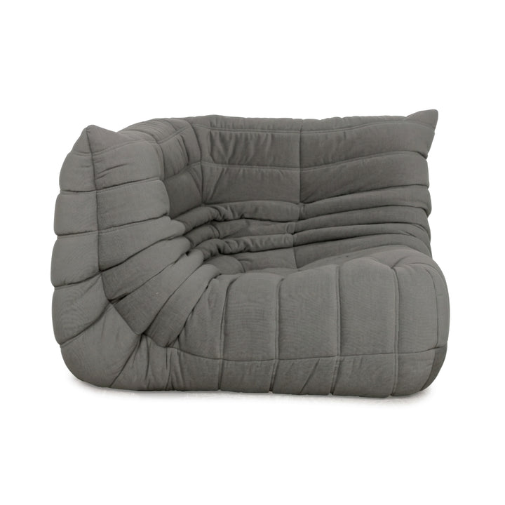 Ligne Roset Togo Eckelement Stoff Grau Neubezug