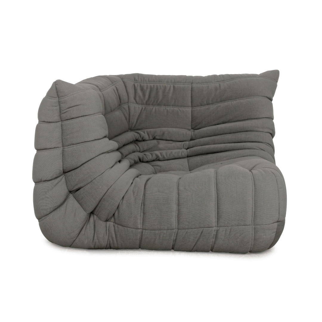 Ligne Roset Togo Stoff Sessel Ecke Grau Neubezug MALOU 176