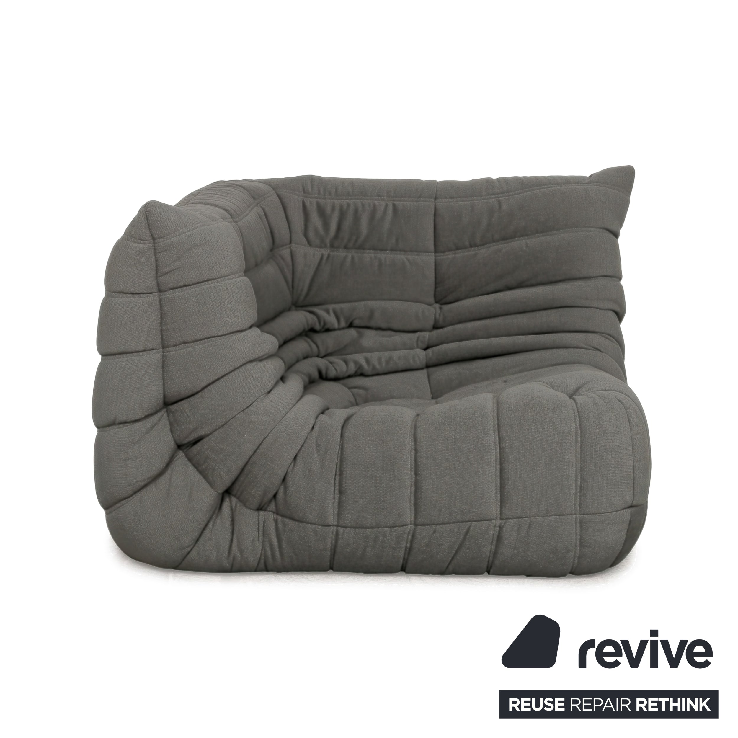 Ligne Roset Togo Corner Unit Grey Fabric New Upholstery