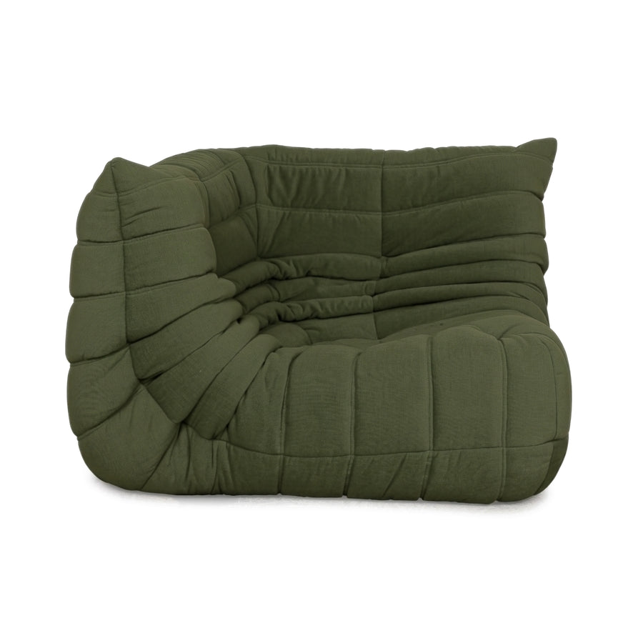 Ligne Roset Togo Stoff Sessel Ecke Khaki Grün Neubezug MALOU 159
