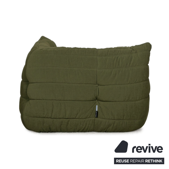 Ligne Roset Togo Stoff Sessel Ecke Khaki Grün Neubezug MALOU 159