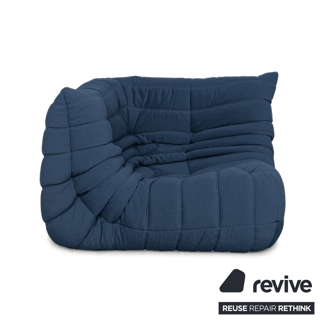 Ligne Roset Togo Stoff Sessel Ecke Königsblau Blau Neubezug MALOU 168