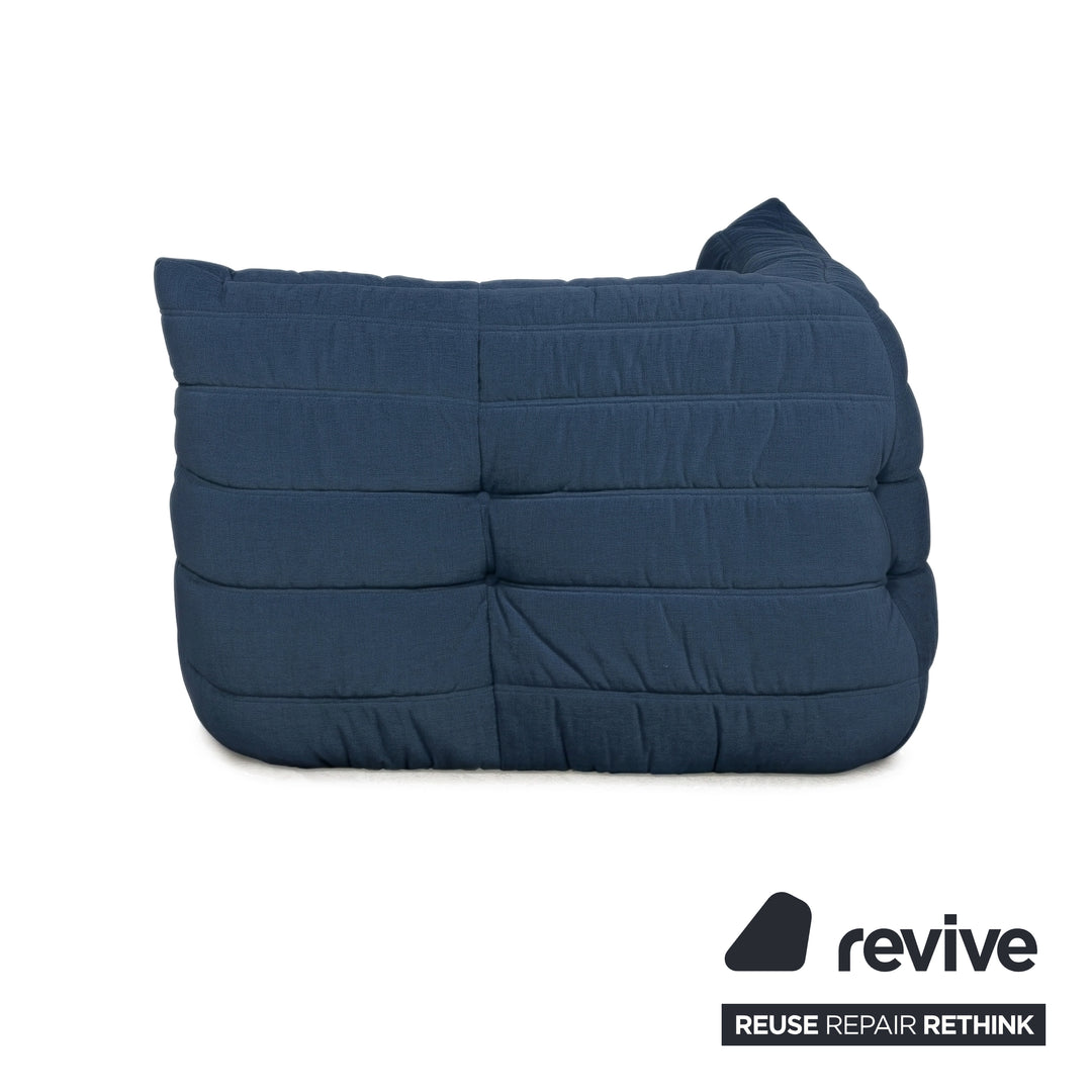 Ligne Roset Togo Stoff Sessel Ecke Königsblau Blau Neubezug MALOU 168
