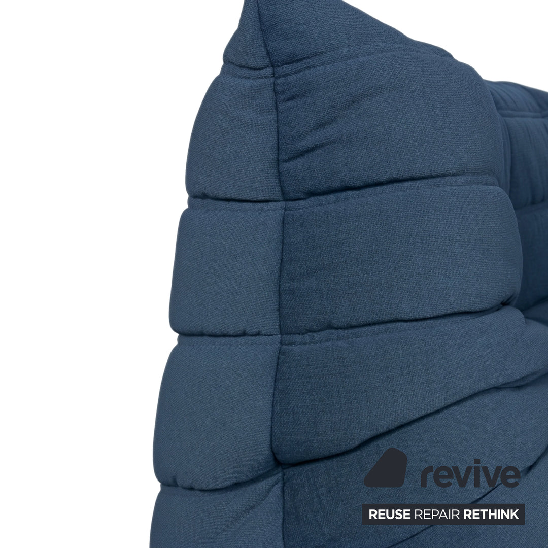 Ligne Roset Togo Stoff Sessel Ecke Königsblau Blau Neubezug MALOU 168