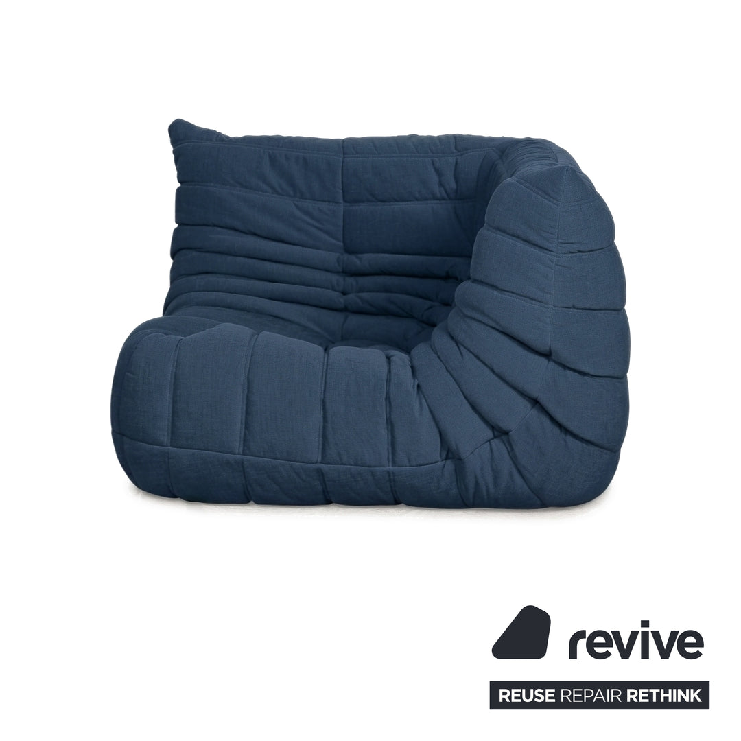 Ligne Roset Togo Stoff Sessel Ecke Königsblau Blau Neubezug MALOU 168
