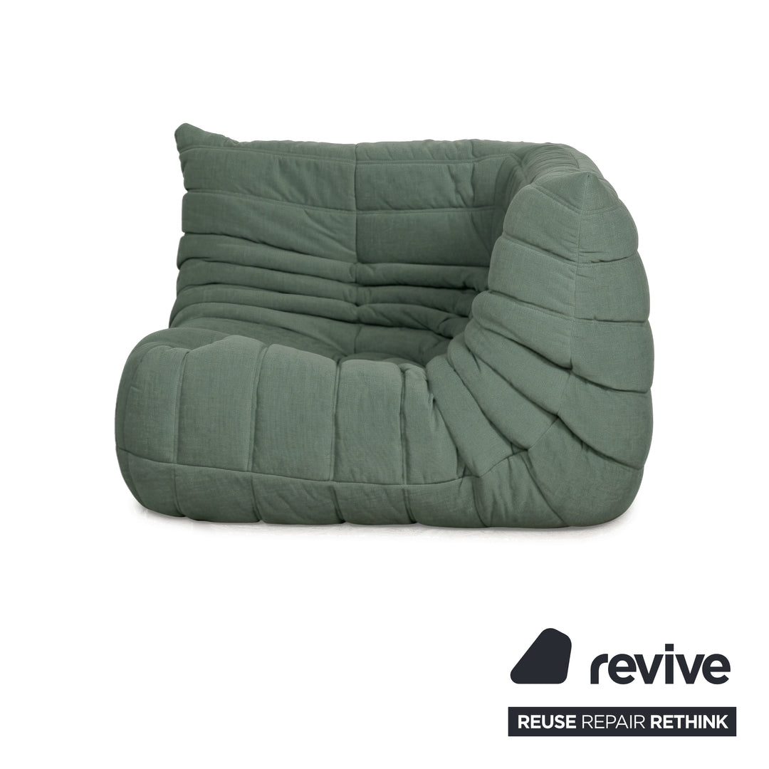 Ligne Roset Togo Stoff Sessel Ecke Mint Grün Neubezug MALOU 160