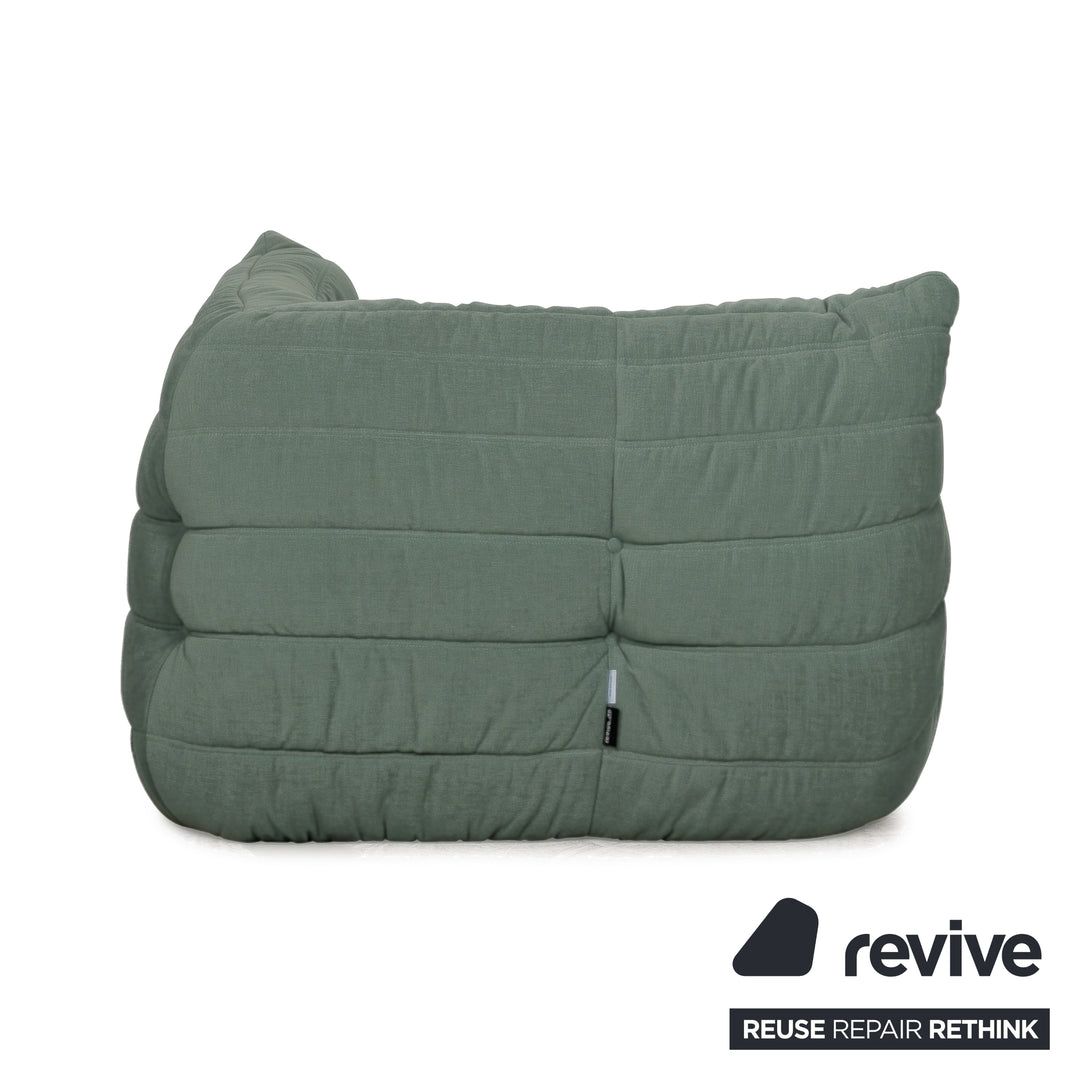 Ligne Roset Togo Stoff Sessel Ecke Mint Grün Neubezug MALOU 160