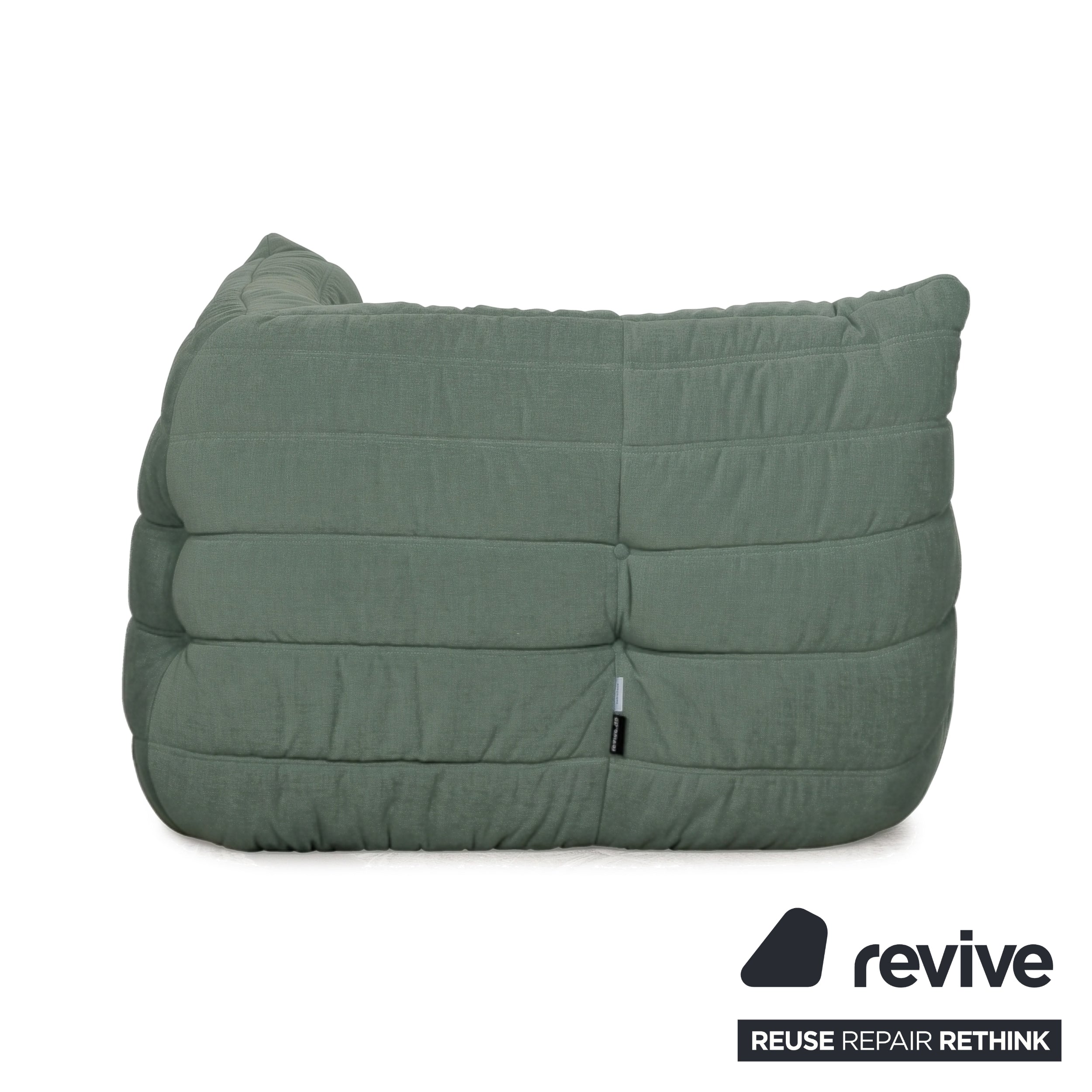 Ligne Roset Togo Corner Element Mint Green Fabric Reupholstered