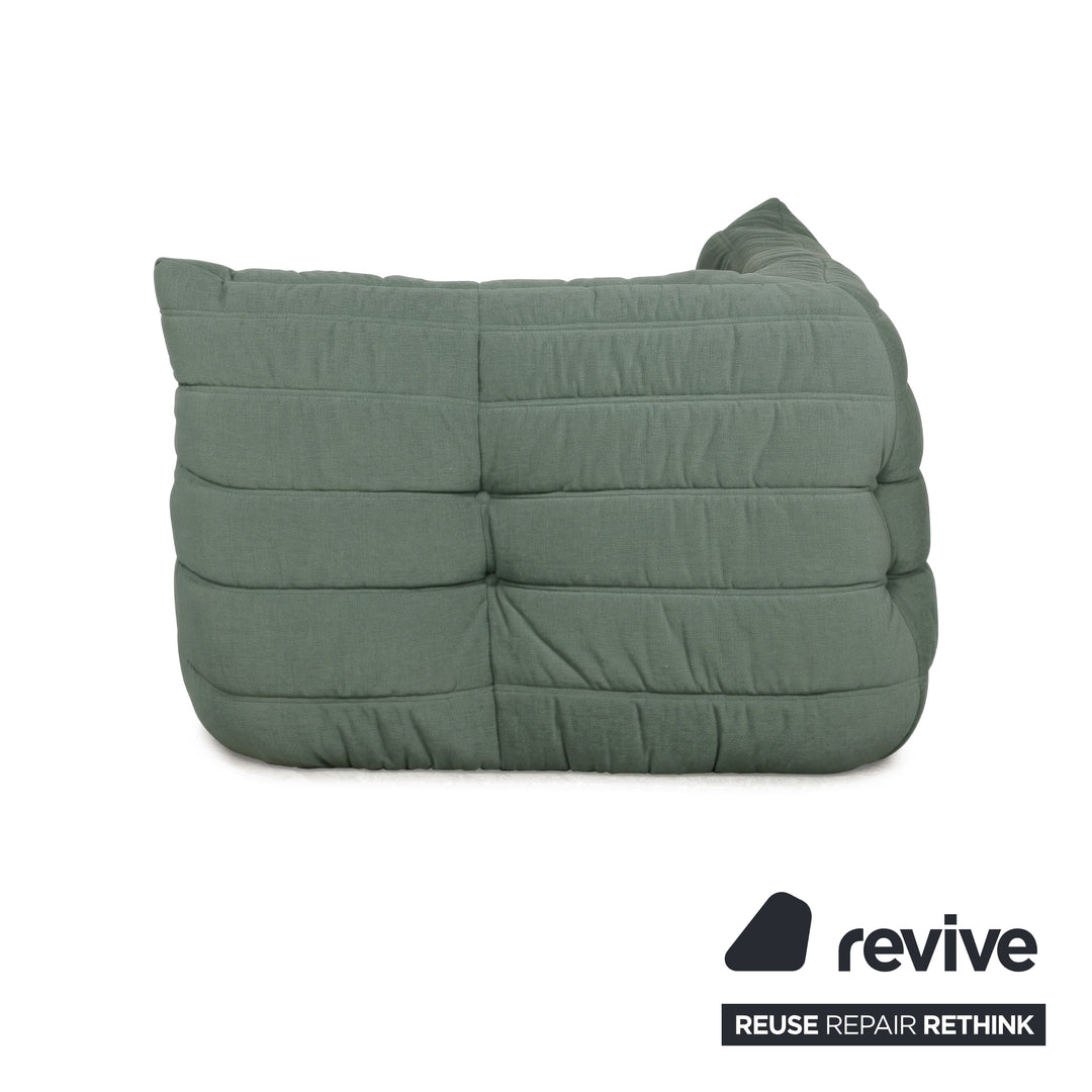 Ligne Roset Togo Stoff Sessel Ecke Mint Grün Neubezug MALOU 160