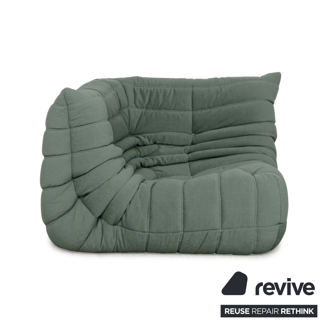 Ligne Roset Togo Stoff Sessel Ecke Mint Grün Neubezug MALOU 160