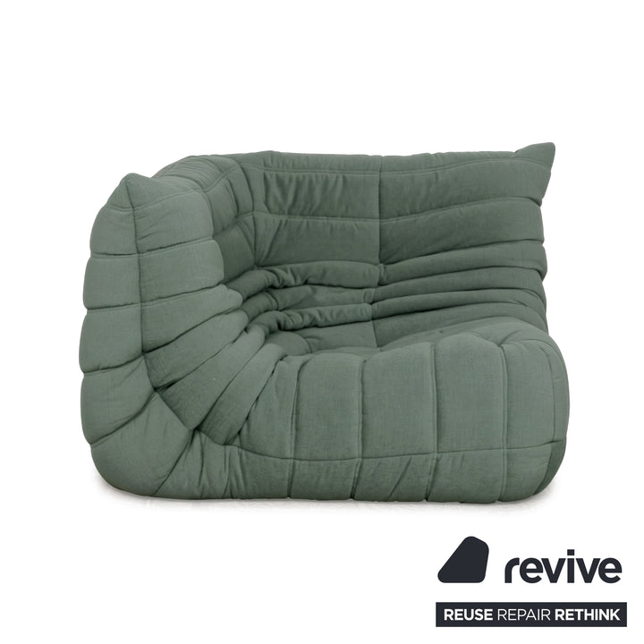 Ligne Roset Togo Stoff Sessel Ecke Mint Grün Neubezug MALOU 160