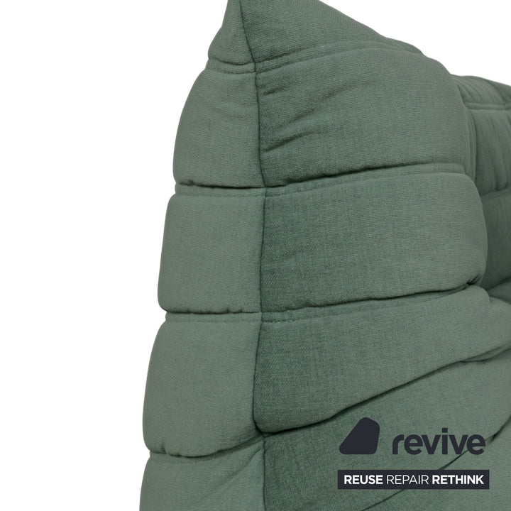 Ligne Roset Togo Stoff Sessel Ecke Mint Grün Neubezug MALOU 160