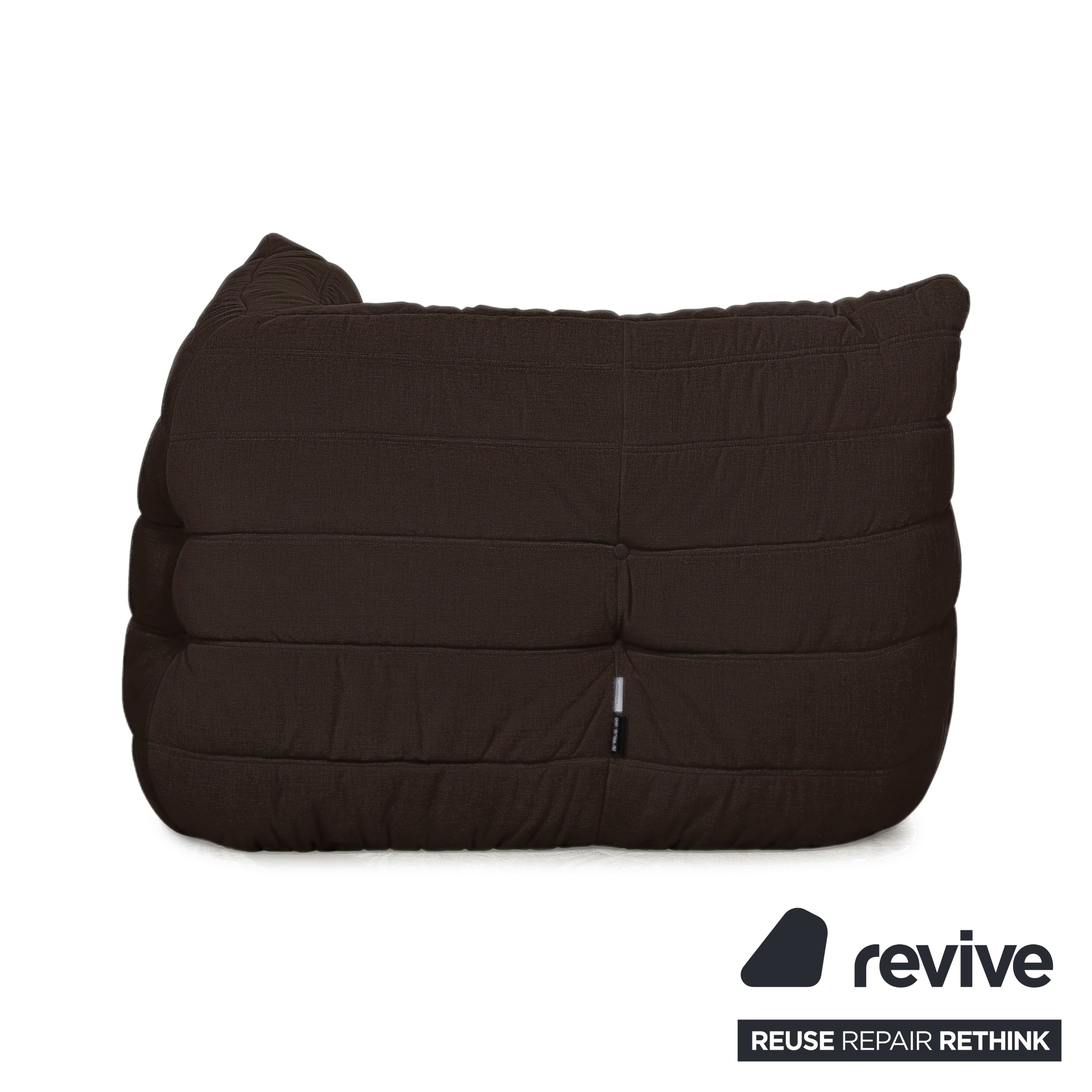 Ligne Roset Togo Eckelement Stoff Dunkelbraun Espresso Neubezug