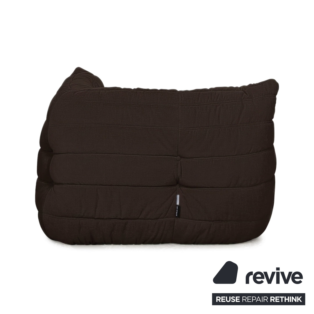 Ligne Roset Togo Eckelement Stoff Dunkelbraun Espresso Neubezug