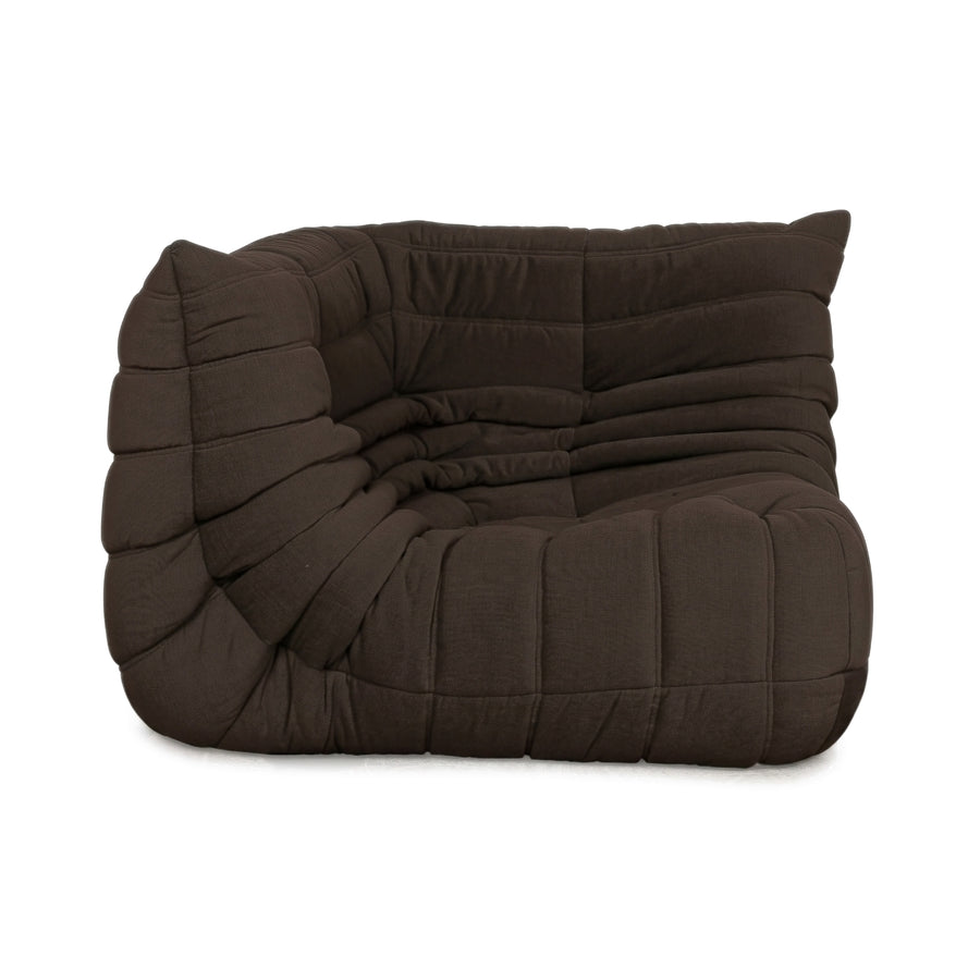 Ligne Roset Togo Eckelement Stoff Dunkelbraun Espresso Neubezug