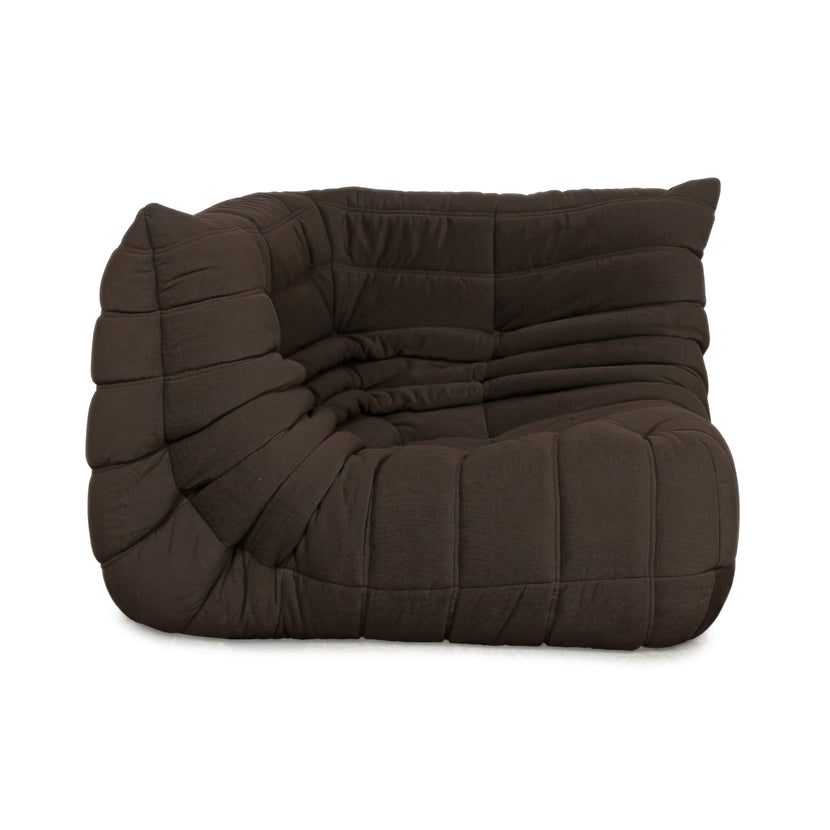Ligne Roset Togo Eckelement Stoff Dunkelbraun Espresso Neubezug