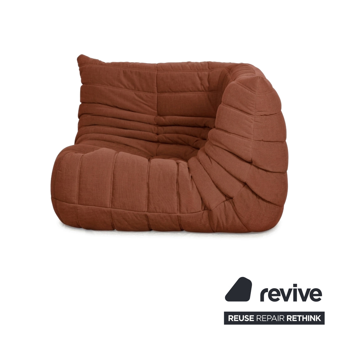 Ligne Roset Togo Stoff Sessel Ecke Orange Neubezug MALOU 134