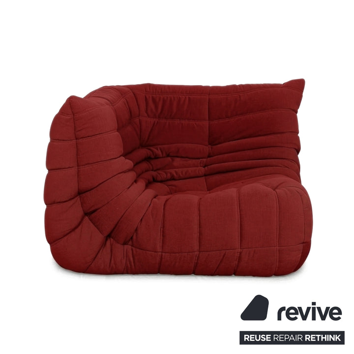 Ligne Roset Togo Stoff Sessel Ecke Rot Neubezug MALOU 136