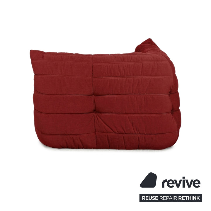 Ligne Roset Togo Stoff Sessel Ecke Rot Neubezug MALOU 136