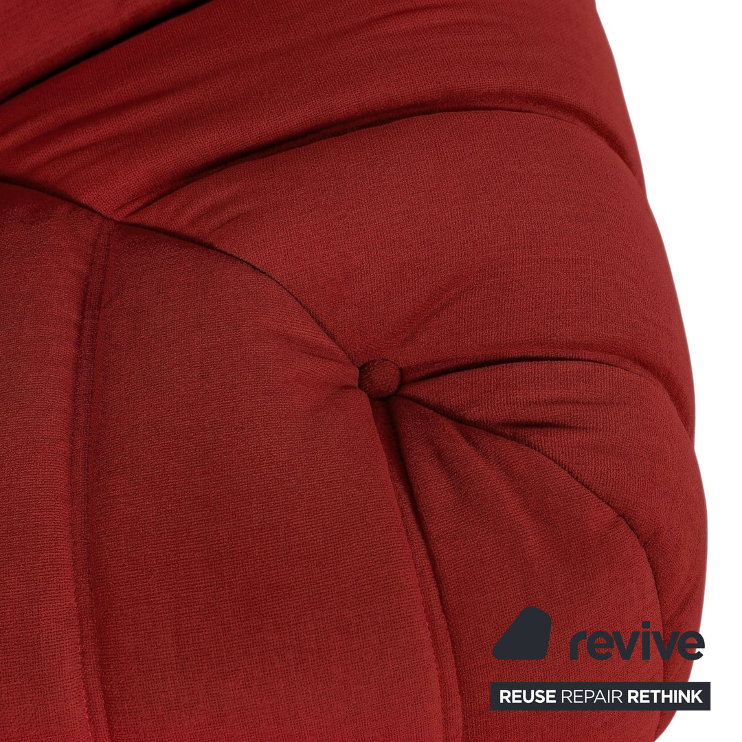Ligne Roset Togo Stoff Sessel Ecke Rot Neubezug MALOU 136