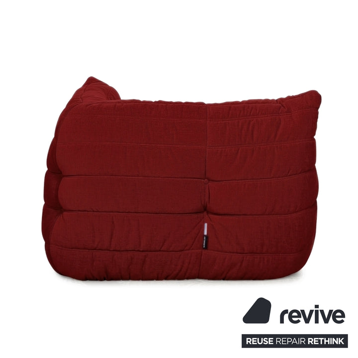 Ligne Roset Togo Stoff Sessel Ecke Rot Neubezug MALOU 136