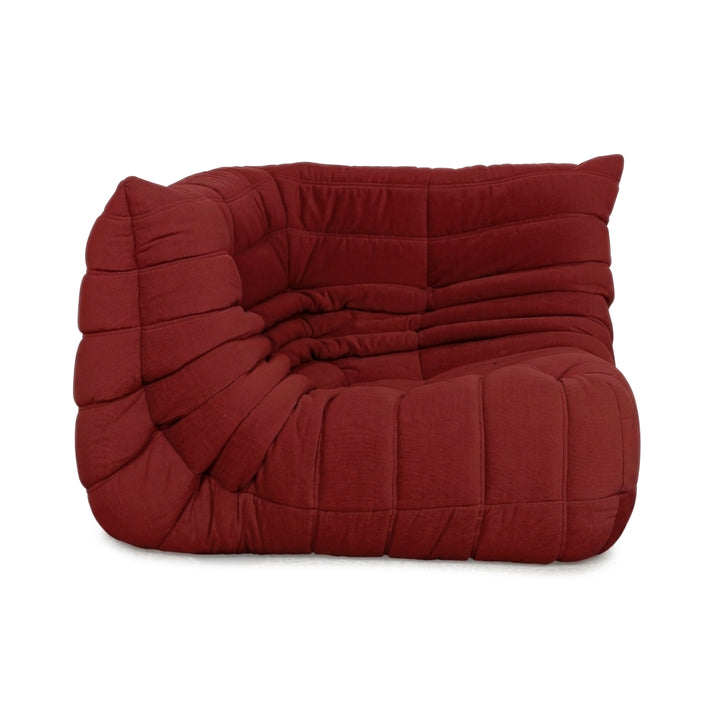Ligne Roset Togo Stoff Sessel Ecke Rot Neubezug MALOU 136