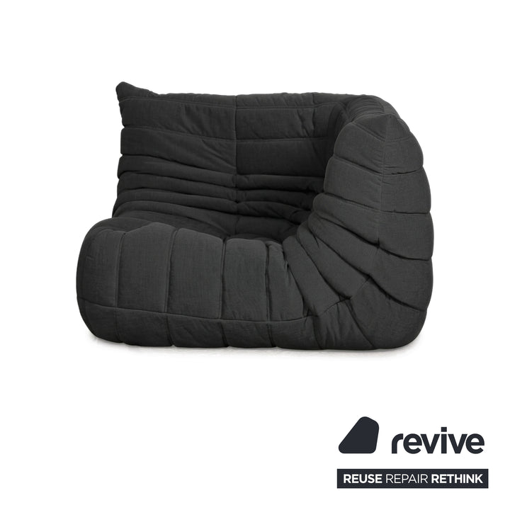 Ligne Roset Togo Eckelement Stoff Schwarz Neubezug