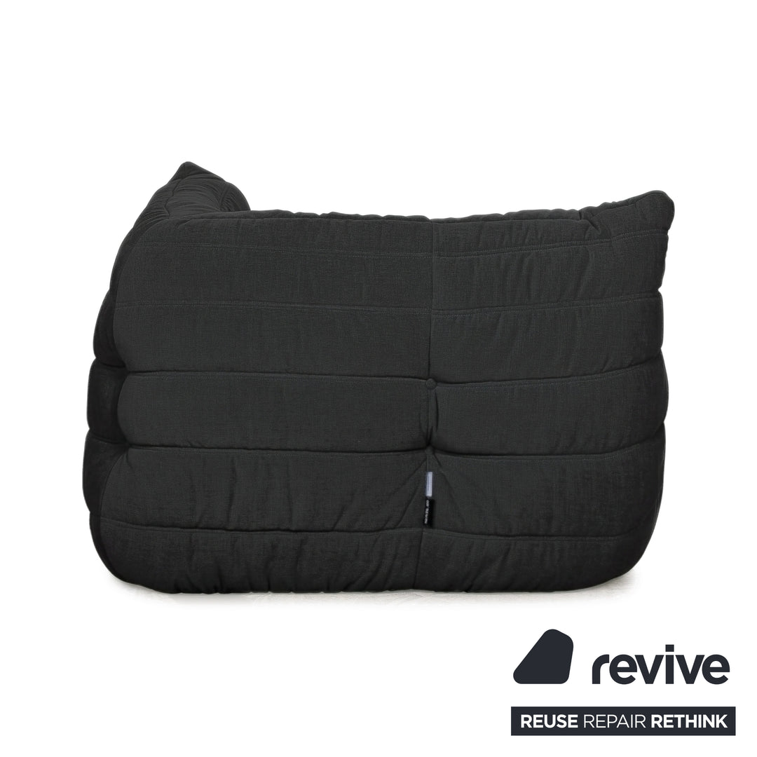 Ligne Roset Togo Stoff Sessel Ecke Schwarz Neubezug MALOU 186