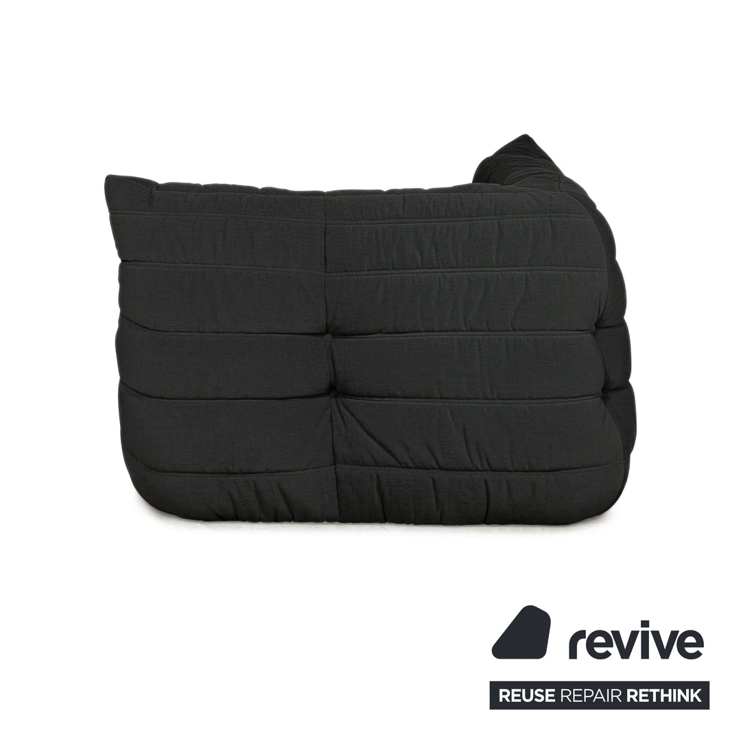 Ligne Roset Togo Stoff Sessel Ecke Schwarz Neubezug MALOU 186