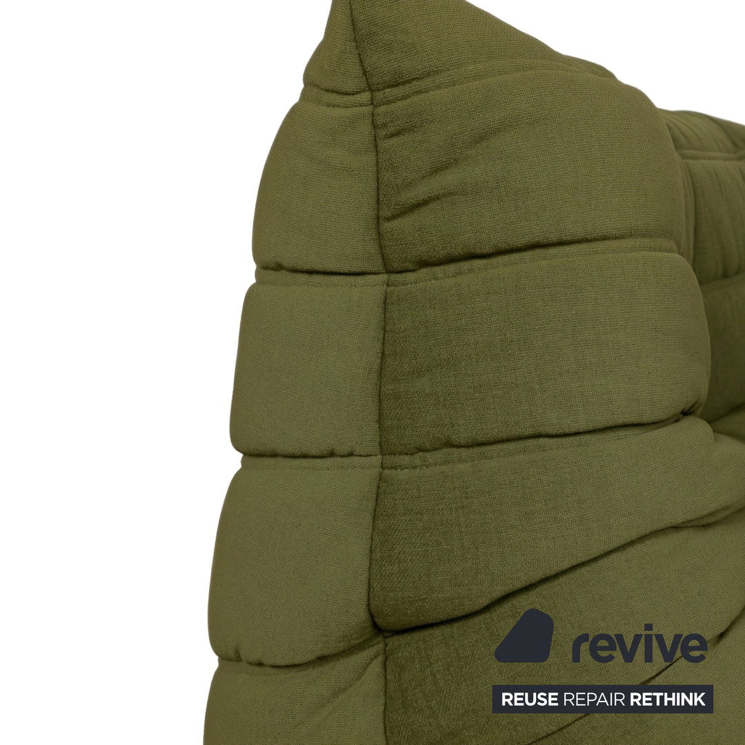 Ligne Roset Togo Stoff Sessel Ecke Waldmeister Grün Neubezug MALOU 157