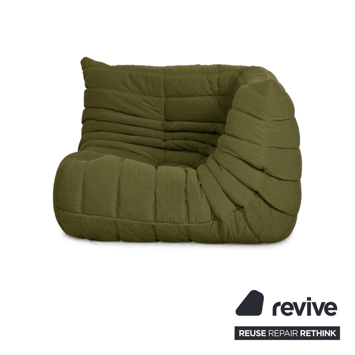 Ligne Roset Togo Stoff Sessel Ecke Waldmeister Grün Neubezug MALOU 157