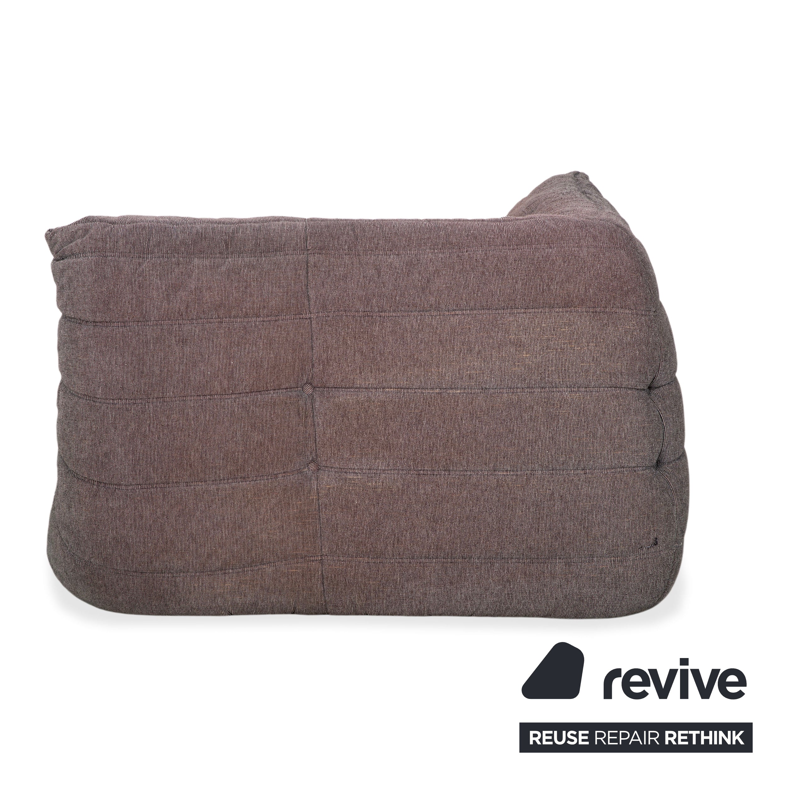 Fauteuil en tissu Togo gris Ligne Roset