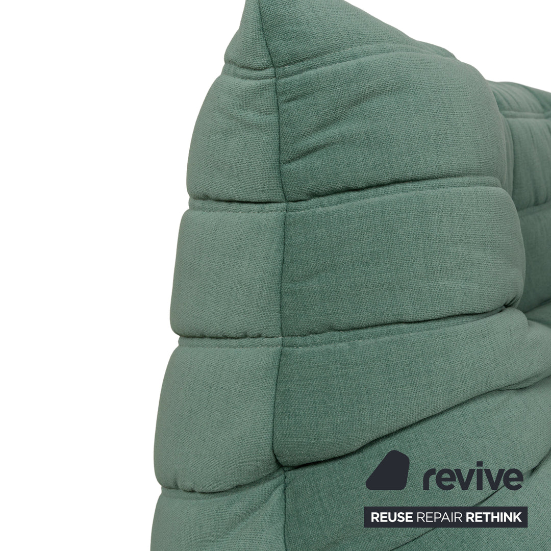 Ligne Roset Togo canapé d'angle tissu canapé vert nouveau revêtement deux places fauteuil élément d'angle
