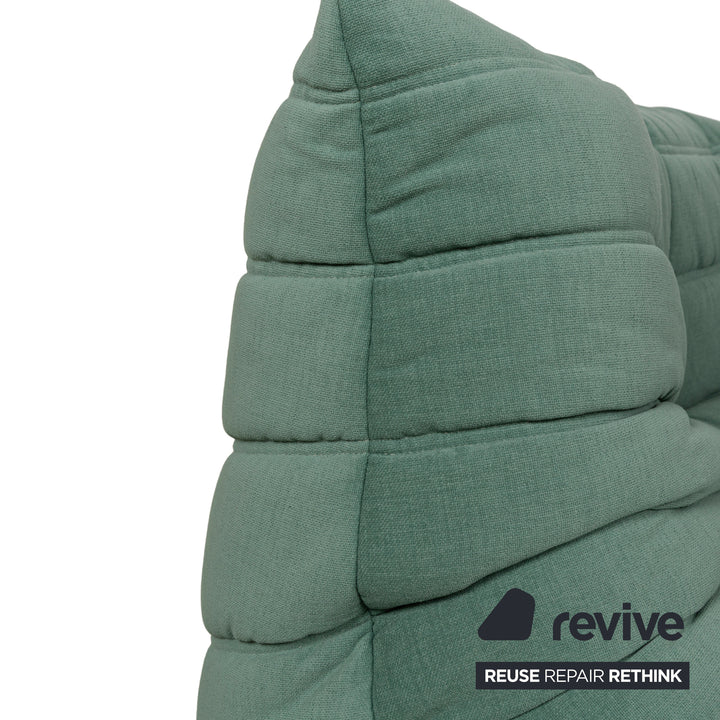 Ligne Roset Togo canapé d'angle tissu canapé vert nouveau revêtement deux places fauteuil élément d'angle