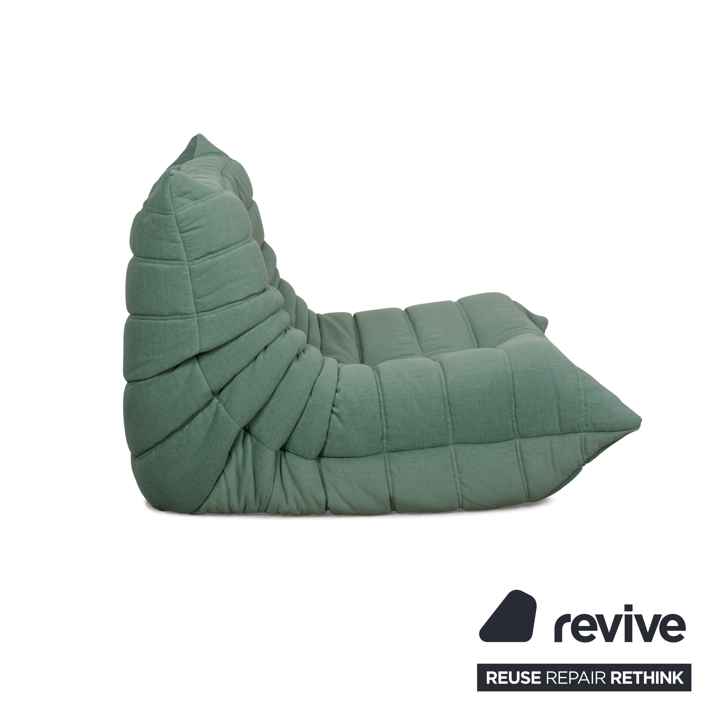 Ligne Roset Togo Corner Sofa Fabric Sofa Set Green Reupholstered Two-Seater Armchair Corner Element
