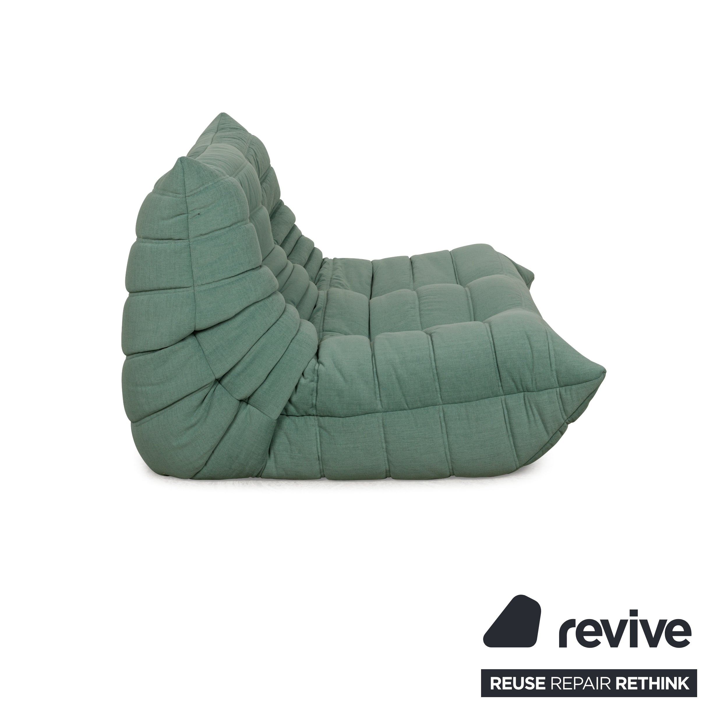 Ligne Roset Togo Corner Sofa Fabric Sofa Set Green Reupholstered Two-Seater Armchair Corner Element