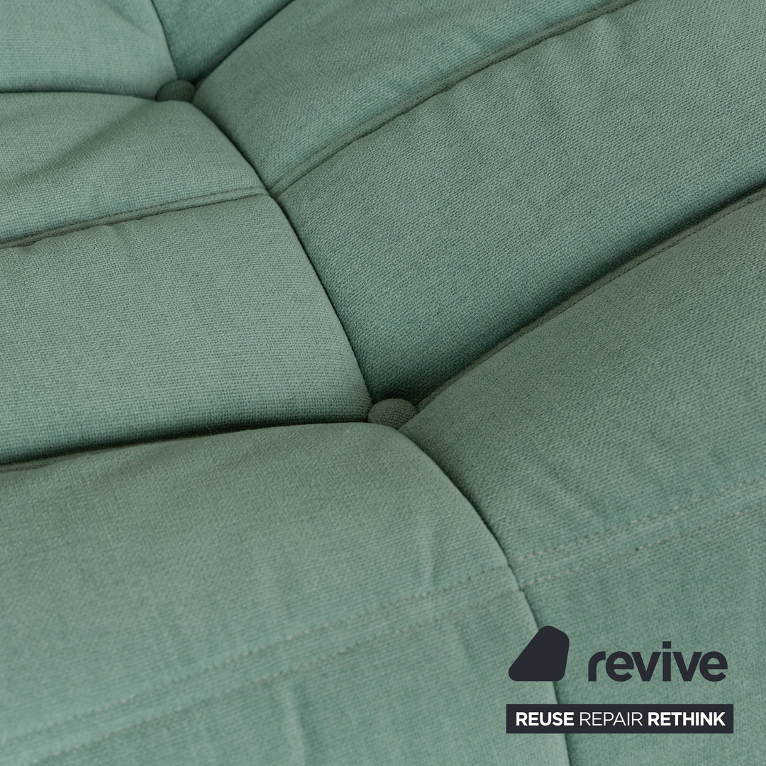 Ligne Roset Togo canapé d'angle tissu canapé vert nouveau revêtement deux places fauteuil élément d'angle
