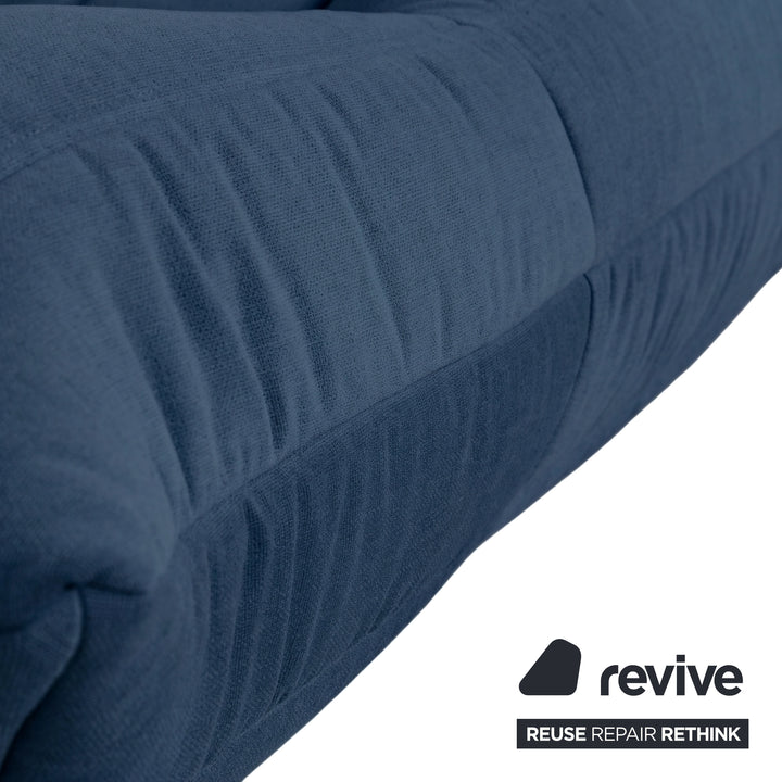 Ligne Roset Togo Stoff Zweisitzer Blau Königsblau Neubezug