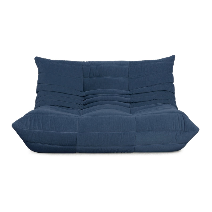 Ligne Roset Togo Stoff Zweisitzer Blau Königsblau Neubezug
