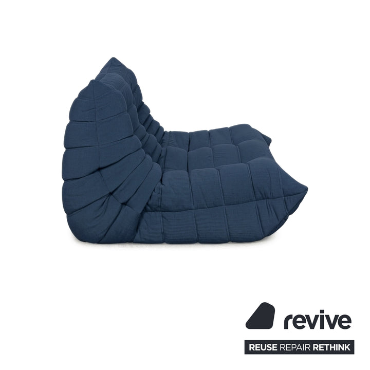 Ligne Roset Togo Stoff Zweisitzer Blau Königsblau Neubezug