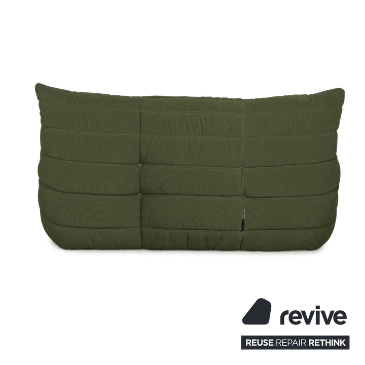 Ligne Roset Togo Stoff Zweisitzer Dunkelgrün Neubezug