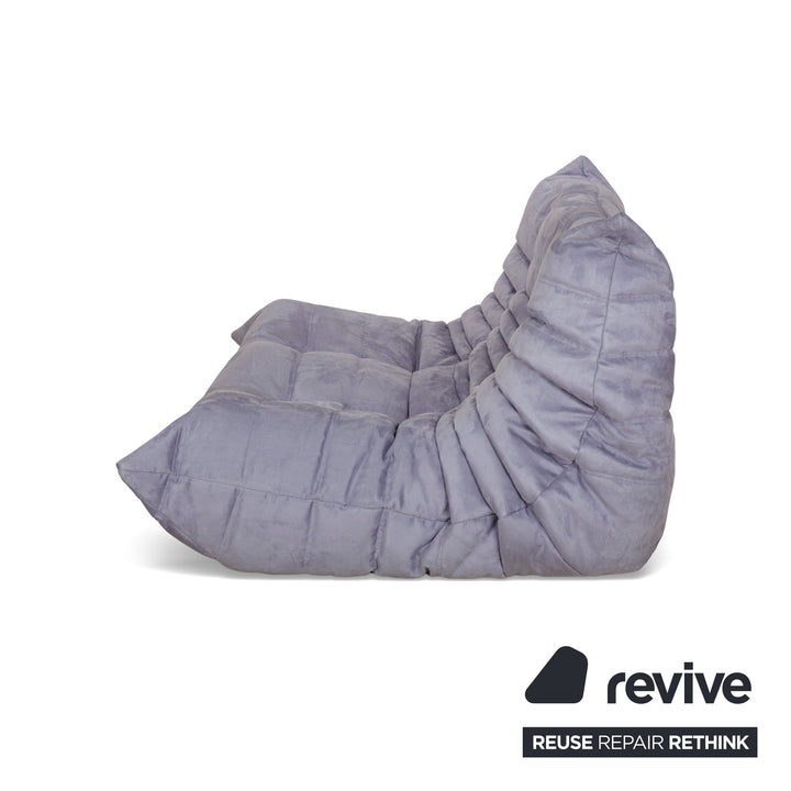 Ligne Roset Togo Fabric Two-Seater Grey Denver 391 Sofa Couch
