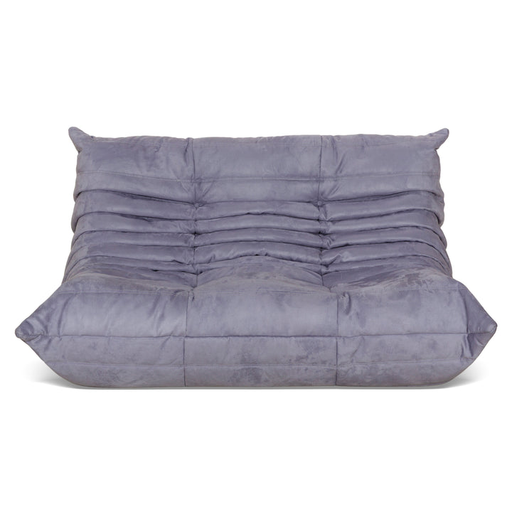 Ligne Roset Togo Fabric Two-Seater Grey Denver 391 Sofa Couch