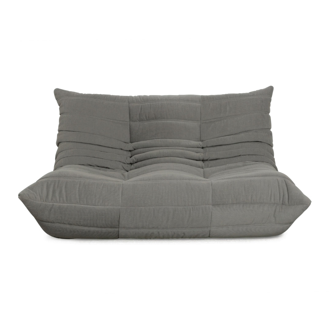 Ligne Roset Togo Stoff Zweisitzer Grau Neubezug