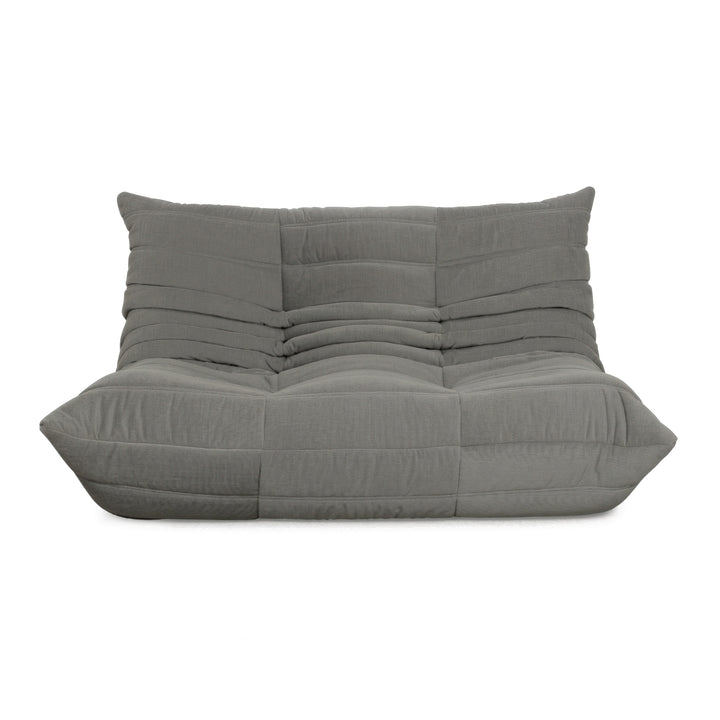 Ligne Roset Togo Stoff Zweisitzer Grau Neubezug