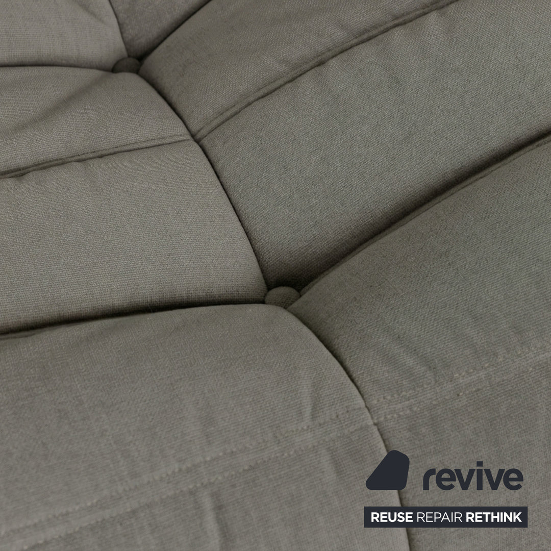 Ligne Roset Togo Stoff Zweisitzer Grau Neubezug
