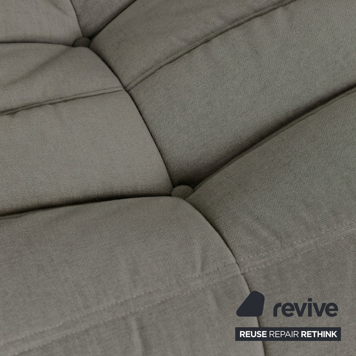 Ligne Roset Togo Stoff Zweisitzer Grau Neubezug