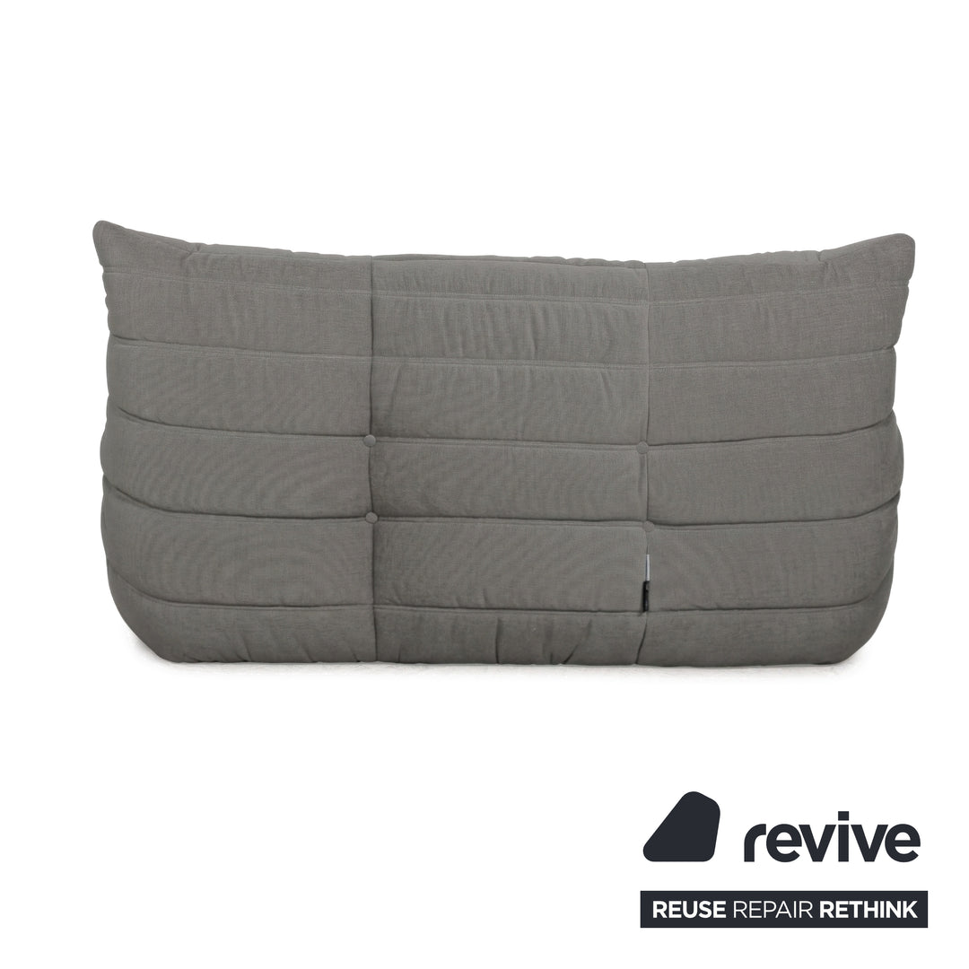Ligne Roset Togo Stoff Zweisitzer Grau Neubezug
